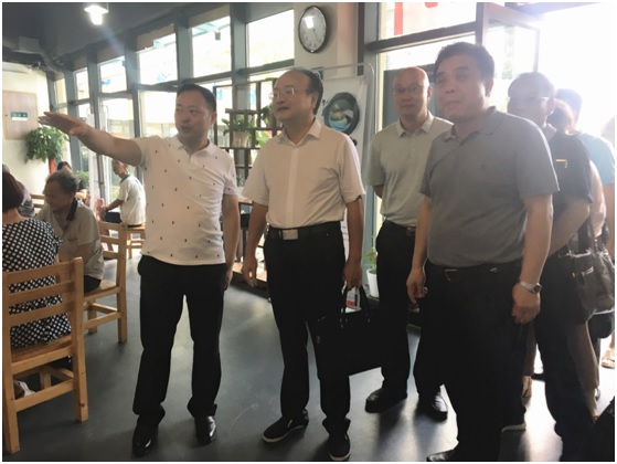 省国资委杨平副主任率队考察华体会网页版-华体会(中国)侨亚文明窗口申报工作